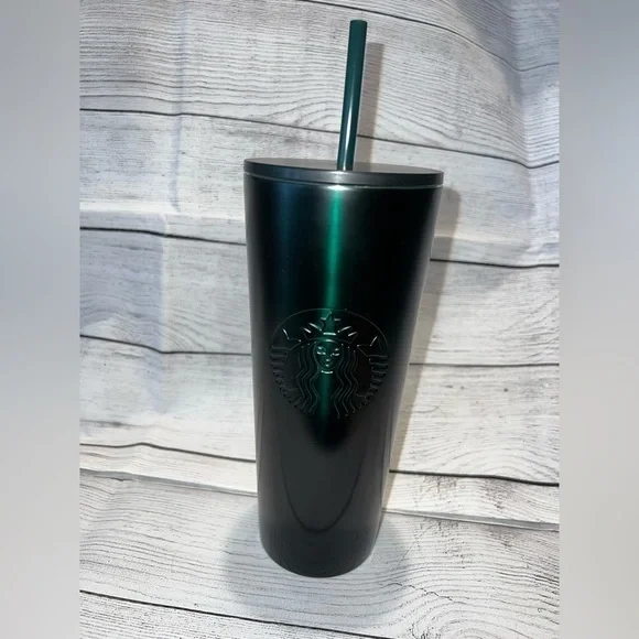 2020 Starbucks Dark Green/Black Gradient Ombré Tumbler - Rare Release - Picture 2 of 6